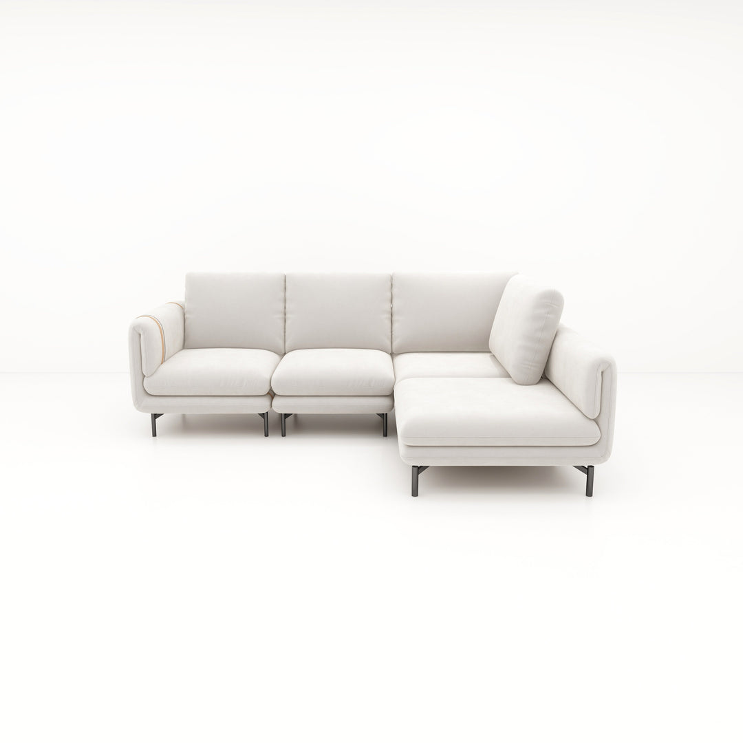 Creme II Sofa 2.5L + Chaise Right (Set)